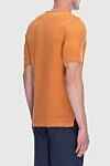 Linen orange T-shirt for men Gran Sasso - 100% linen. Country of manufacture: Italy. Care: specialized cleaning - photo 4