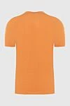 Linen orange T-shirt for men Gran Sasso - 100% linen. Country of manufacture: Italy. Care: specialized cleaning - photo 6