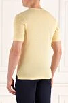 Linen yellow T-shirt for men Gran Sasso - 100% linen. Country of manufacture: Italy. Care: specialized cleaning - photo 4