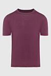 Gran Sasso Red linen T-shirt for men - 100% linen. Country of manufacture: Italy. Care: specialized cleaning - photo 1