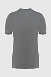 Linen gray T-shirt for men Gran Sasso - 100% linen. Country of manufacture: Italy. Care: specialized cleaning - photo 6