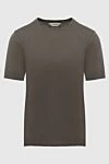 Gran Sasso Linen beige T-shirt for men - 97% linen, 3% elastane. Country of manufacture: Italy. Care: specialized cleaning - photo 1