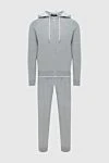 Gran Sasso Sports suit gray for men - 85% cotton 15% cashmere. Fastener: drawstring, zipper. Hood: yes. Country of manufacture: Italy. Care: specialized cleaning - photo 1