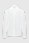 Gran Sasso Long sleeved Casual shirt white for men - 100% cotton. Clasp- buttons. Country of manufacture: Italy. Care: specialized cleaning - photo 1