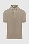 Gran Sasso Cotton beige polo for men - 100% cotton. buttons. Country of manufacture: Italy. Care: specialized cleaning - photo 1