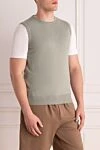 Gran Sasso Green cotton vest for men - 100% cotton. Country of manufacture: Italy. Care: specialized cleaning - photo 3