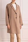 Peserico Beige wool and cashmere coat for women - 90% wool, 10% cashmere. Closure: buttons. two side pockets. Country of manufacture: Italy. Care: specialized cleaning - photo 3