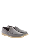 Cesare di Napoli Gray suede loafers for men - 100% suede. Country of manufacture: Italy. Care: specialized cleaning - photo 3