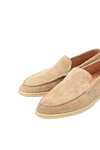 Cesare di Napoli Beige suede loafers for men - 100% suede. Country of manufacture: Italy. Care: specialized cleaning - photo 5