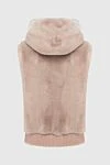 Fabio Gavazzi Cashmere vest beige for men - Hood. 100% cashmere. Closure: Zipper. Two zippered side pockets. Lining: Mink. Country of manufacture: Italy. Care: specialized cleaning - photo 9