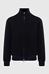 Fabio Gavazzi Jacket with fur and wool blue for men - 100% cashmere. Closure: Zipper. Two side pockets. Lining: 100% mink. Country of manufacture: Italy. Care: specialized cleaning - photo 1