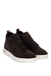 Loro Piana Brown suede sneakers for men - contrast sole. fur lining. 100% suede. lacing. Country of manufacture: Italy. Care: specialized cleaning - photo 3