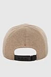 Cap made of cashmere and natural fur beige for men Loro Piana - Composition: 100% cashmere, 100% natural fur. Country of manufacture: Italy. Care: specialized cleaning - photo 4