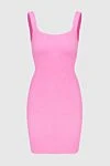 Hunza G Pink nylon dress for women - sleeveless. 96% nylon, 4% elastane. Country of manufacture: Italy. Care: specialized cleaning - photo 1