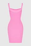 Pink nylon dress for women Hunza G - sleeveless. 96% nylon, 4% elastane. Country of manufacture: Italy. Care: specialized cleaning - photo 6