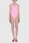 Swimsuit made of nylon and elastane pink for women Hunza G - 96% nylon, 4% elastane. Country of manufacture: Italy. Care: specialized cleaning - photo 2