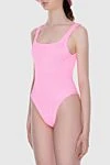 Hunza G Swimsuit made of nylon and elastane pink for women - 96% nylon, 4% elastane. Country of manufacture: Italy. Care: specialized cleaning - photo 3