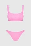 Hunza G Women's pink two-piece swimsuit made of nylon and elastane - 96% nylon, 4% elastane. Country of manufacture: Italy. Care: specialized cleaning - photo 1