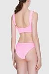 Women's pink two-piece swimsuit made of nylon and elastane Hunza G - 96% nylon, 4% elastane. Country of manufacture: Italy. Care: specialized cleaning - photo 4