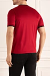 Cotton burgundy T-shirt for men Zilli - 100% cotton. Country of manufacture: Italy. Care: specialized cleaning - photo 4