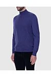 Stefano Ricci Cashmere and silk tee for men purple - Textured pattern. 60% cashmere, 40% silk. Closure: Zipper. Country of manufacture: Italy. Care: specialized cleaning - photo 3