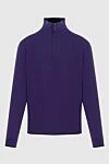 Stefano Ricci Cashmere tee in purple for men - 100% cashmere. Closure: Zipper. Country of manufacture: Italy. Care: specialized cleaning - photo 1