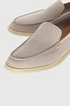 Cesare di Napoli Gray men's nubuck loafers - contrast sole. 100% nubuck. Insole: leather. Country of manufacture: Italy. Care: specialized cleaning - photo 5