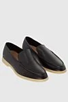 Cesare di Napoli Brown leather loafers for men - contrasting white sole. 100% leather. Insole: leather. Country of manufacture: Italy. Care: specialized cleaning - photo 3