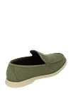 Green nubuck loafers for men Cesare di Napoli - contrast sole. 100% nubuck. Insole: leather. Country of manufacture: Italy. Care: specialized cleaning - photo 4