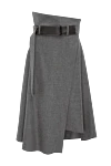 Lorena Antoniazzi Gray skirt for women - 98% wool, 2% elastane. Country of manufacture: Italy. Care: specialized cleaning - photo 1