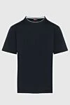 Loro Piana Black cotton T-shirt for men - 100% cotton. Country of manufacture: Italy. Care: specialized cleaning - photo 1