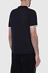 Black cotton T-shirt for men Loro Piana - 100% cotton. Country of manufacture: Italy. Care: specialized cleaning - photo 4