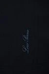 Loro Piana Black cotton T-shirt for men - 100% cotton. Country of manufacture: Italy. Care: specialized cleaning - photo 5
