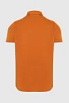 Loro Piana Orange cotton polo for men - 100% cotton. Buttons. Country of manufacture: Italy. Care: specialized cleaning - photo 5