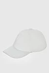 Loro Piana White polyester cap for men - Contrasting logo embroidery. 100% polyester. Country of manufacture: Italy. Care: specialized cleaning - photo 3