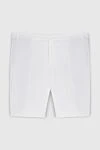 Loro Piana White cotton and elastane shorts for men - 96% cotton, 4% elastane. Fastener: zipper, button. two side pockets, two back pockets. Country of manufacture: Italy. Care: specialized cleaning - photo 1