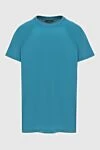 Loro Piana Blue cotton T-shirt for men - 100% cotton. Country of manufacture: Italy. Care: specialized cleaning - photo 1