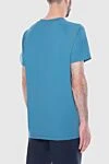 Blue cotton T-shirt for men Loro Piana - 100% cotton. Country of manufacture: Italy. Care: specialized cleaning - photo 4