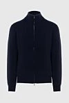 Loro Piana Men's cashmere cardigan blue - Additionally: Gate stand. Composition: 100% cashmere. Closure: Zipper. Country of manufacture: Italy. Care: specialized cleaning - photo 1