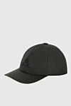 Cap made of gray polyamide for men Loro Piana - Contrasting logo embroidery. 100% polyamide. Country of manufacture: Italy. Care: specialized cleaning - photo 2