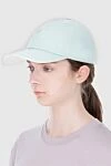 Кепка из полиамида зеленая женская Loro Piana - 100% полиамид. Страна производитель: Италия. Уход: специализированная чистка - фото 2