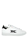 Kiton White leather sneakers for men - Logo. 100% leather. laces. height 2 cm. Country of manufacture: Italy. Care: specialized cleaning - photo 1