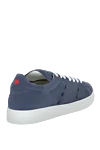 Gray nubuck sneakers for men Kiton - decorative stitching. 100% nubuck. laces. Country of manufacture: Italy. Care: specialized cleaning - photo 4