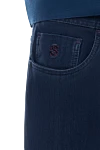 Blue jeans for men Scissor Scriptor - 33% modal, 33% polyester, 25% cotton, 9% polyurethane. Closure type: Zipper, buttons. Four pockets. Country of manufacture: Italy. Care: specialized cleaning - photo 6