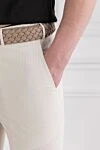 PT01 (Pantaloni Torino) Шорты из хлопка белые мужские - 100% хлопок. Тип застежки: Молния, пуговицы. Четыре кармана. Страна производитель: Италия. Уход: специализированная чистка - фото 5