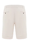 White cotton shorts for men PT01 (Pantaloni Torino) - 100% cotton. Closure type: Zipper, buttons. Four pockets. Country of manufacture: Italy. Care: specialized cleaning - photo 6