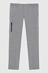 PT01 (Pantaloni Torino) Men's gray polyester and wool trousers - hip pocket. 54% polyester, 44% wool, 2% elastane. Closure: button, zipper. three side pockets, two back pockets. Country of manufacture: Italy. Care: specialized cleaning - photo 1