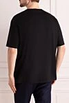 Black cotton T-shirt for men Limitato - print. 100% cotton. Country of manufacture: Italy. Care: specialized cleaning - photo 4