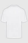 White cotton T-shirt for men Limitato - print. 100% cotton. Country of manufacture: Italy. Care: specialized cleaning - photo 6