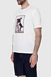 Limitato White cotton T-shirt for men - print. 100% cotton. Country of manufacture: Italy. Care: specialized cleaning - photo 3